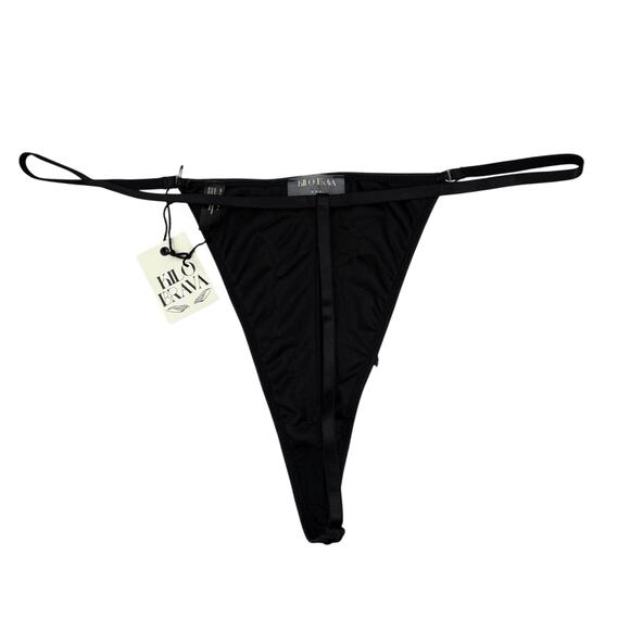 NWT KILO BRAVA Floral Crushed Velvet Low Rise G-String Sz XXXL - Picture 8 of 9